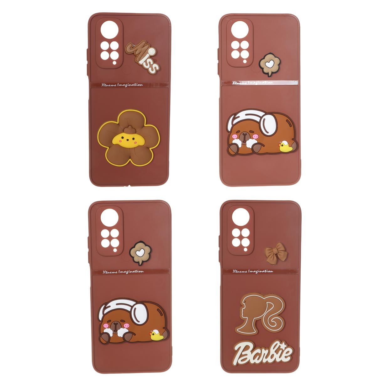 1553292 قاب Extreme Imagination عروسک برجسته Xiaomi Redmi Note 11 4G / Redmi Note 11S - قهوه ای (در طرح های مختلف) - تصویر 1