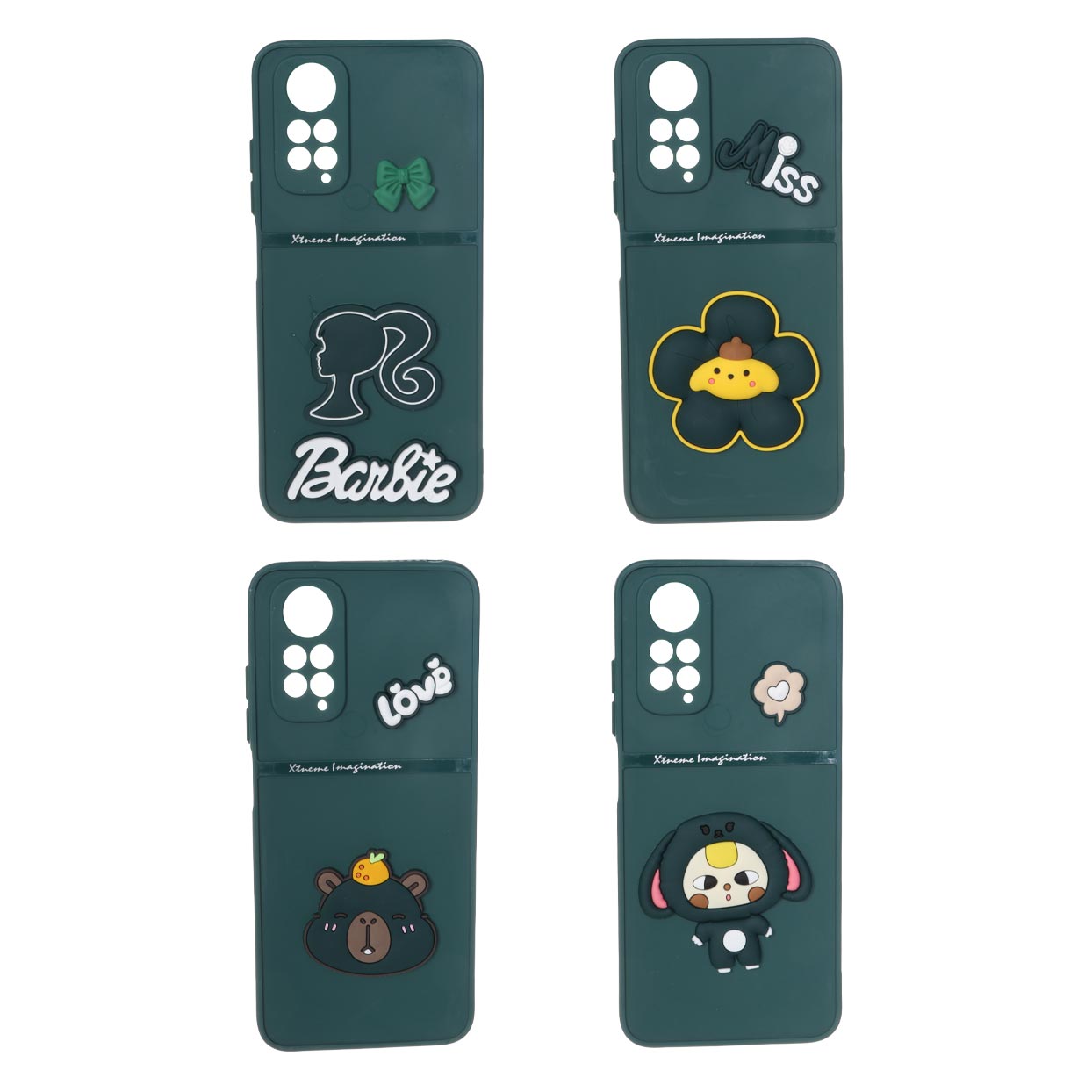 1553298 قاب Extreme Imagination عروسک برجسته Xiaomi Redmi Note 11 4G / Redmi Note 11S - سبز (در طرح های مختلف) - تصویر 1