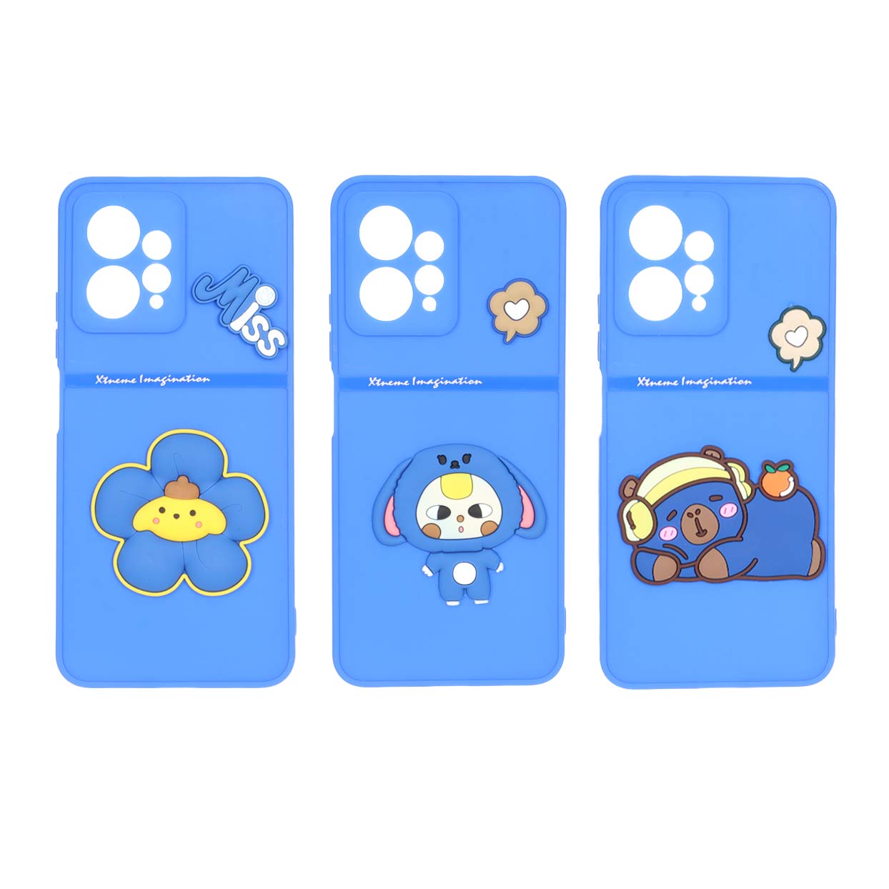 1553376 قاب Extreme Imagination عروسک برجسته Xiaomi Redmi Note 12 4G - آبی (در طرح های مختلف) - تصویر 1
