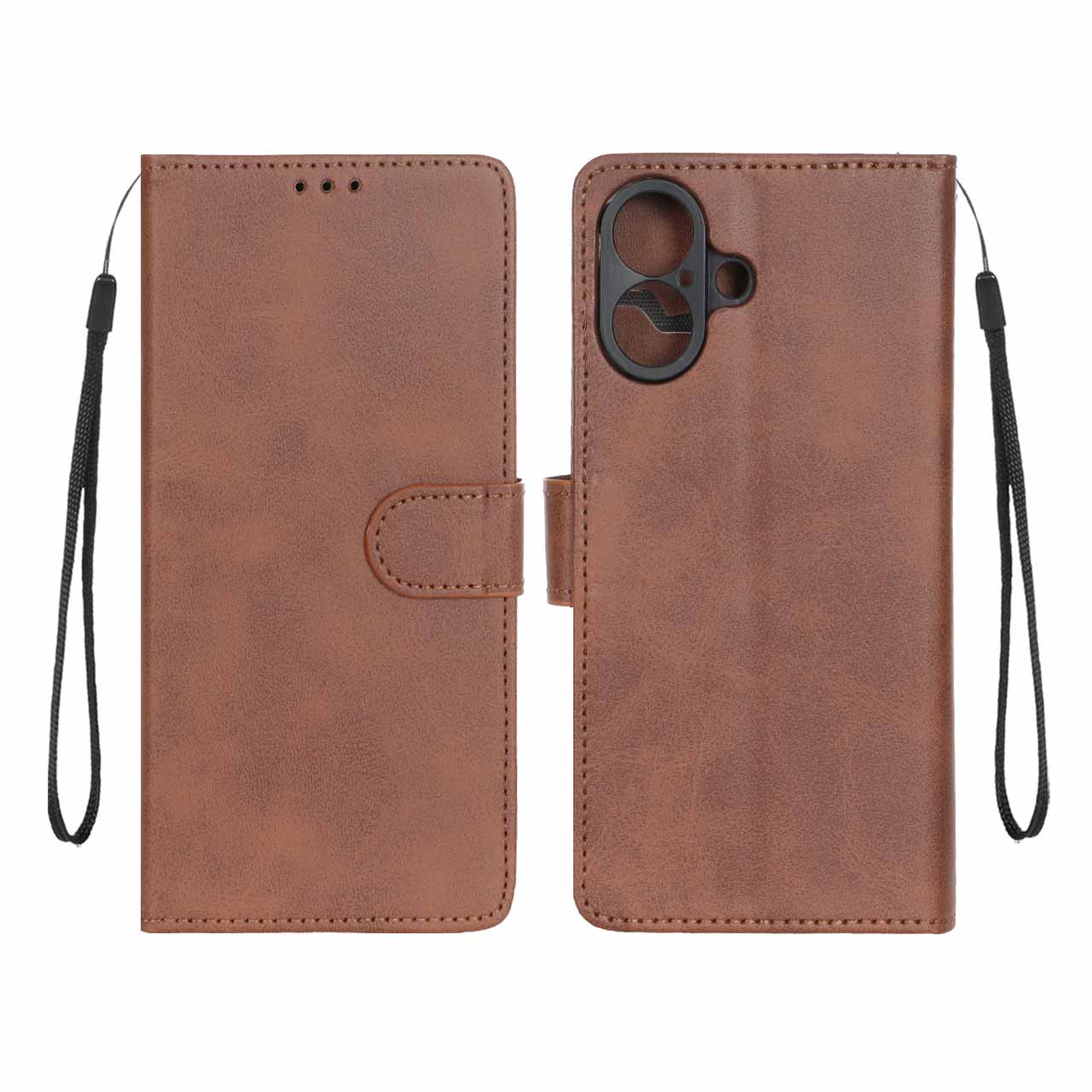 1554202 کیف موبایل مگنتی Apple iPhone 16 - قهوه ای - تصویر 1