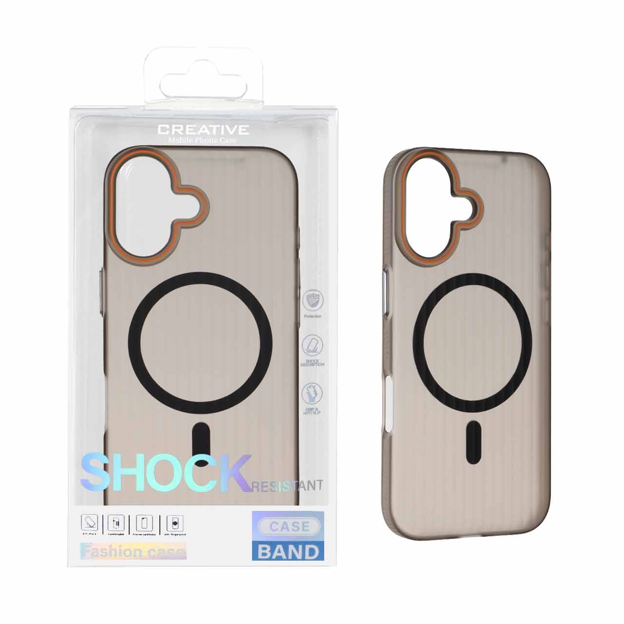 1554974 قاب اورجینال کرکره ای مات Magsafe مدل Apple iPhone 17 - مشکی (پک دار) - تصویر 1