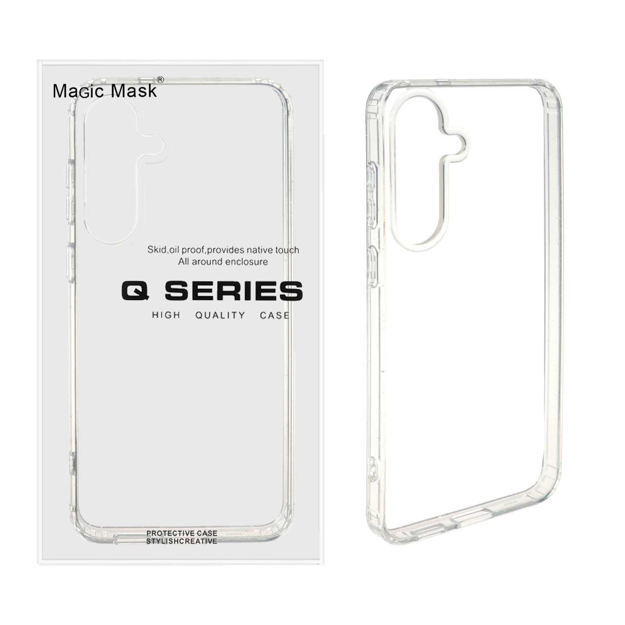 1556692 قاب اورجینال پشت سخت شفاف اکلیلی Samsung Galaxy S25 FE (پک دار) - تصویر 1