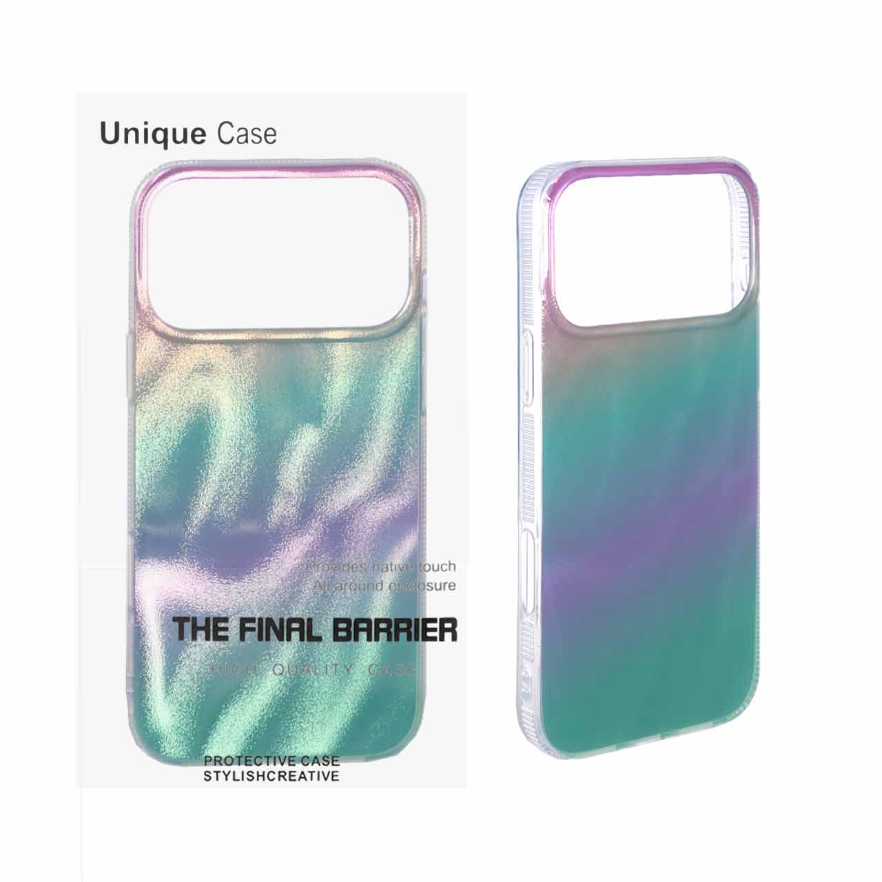 1556698 قاب IMD طرح دار دور ژله ای Apple iPhone 17 Pro Max - کد 3 (پک دار) - تصویر 1