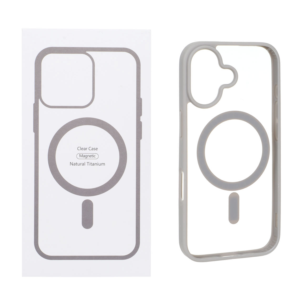 1557040 قاب شفاف Apple iPhone 17 با قابلیت شارژ MagSafe - خاکستری (پک دار) - تصویر 1
