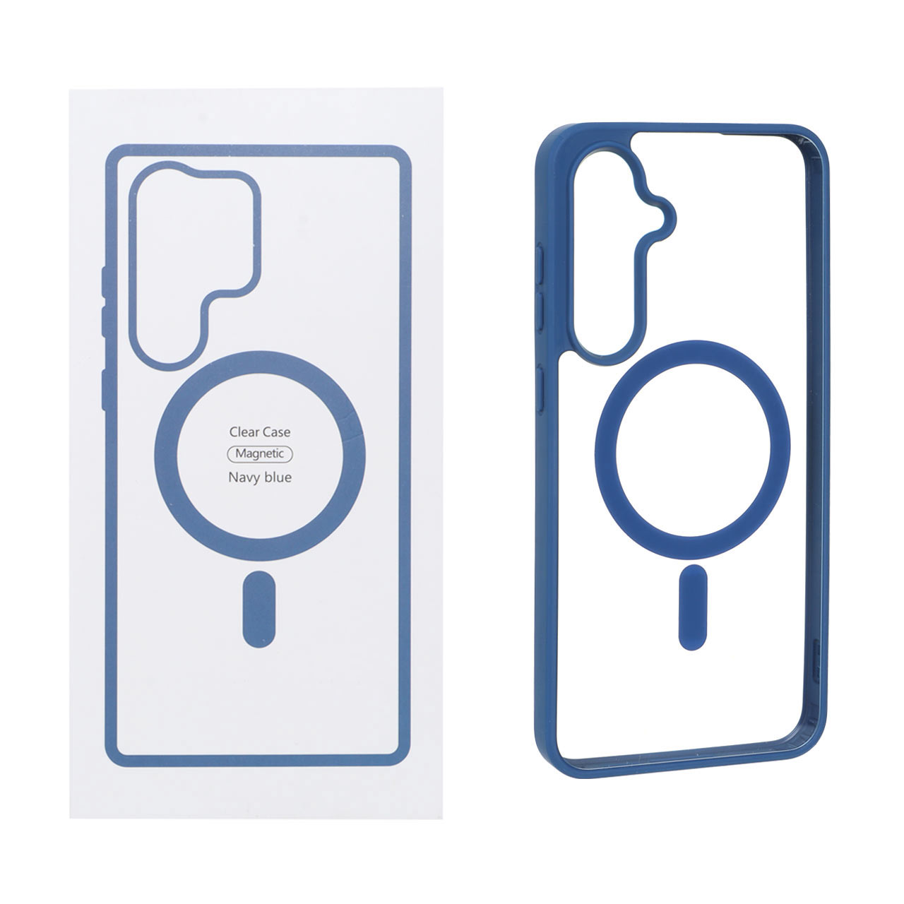 1557082 قاب شفاف Samsung Galaxy S24 FE با قابلیت شارژ MagSafe - سرمه ای (پک دار) - تصویر 1