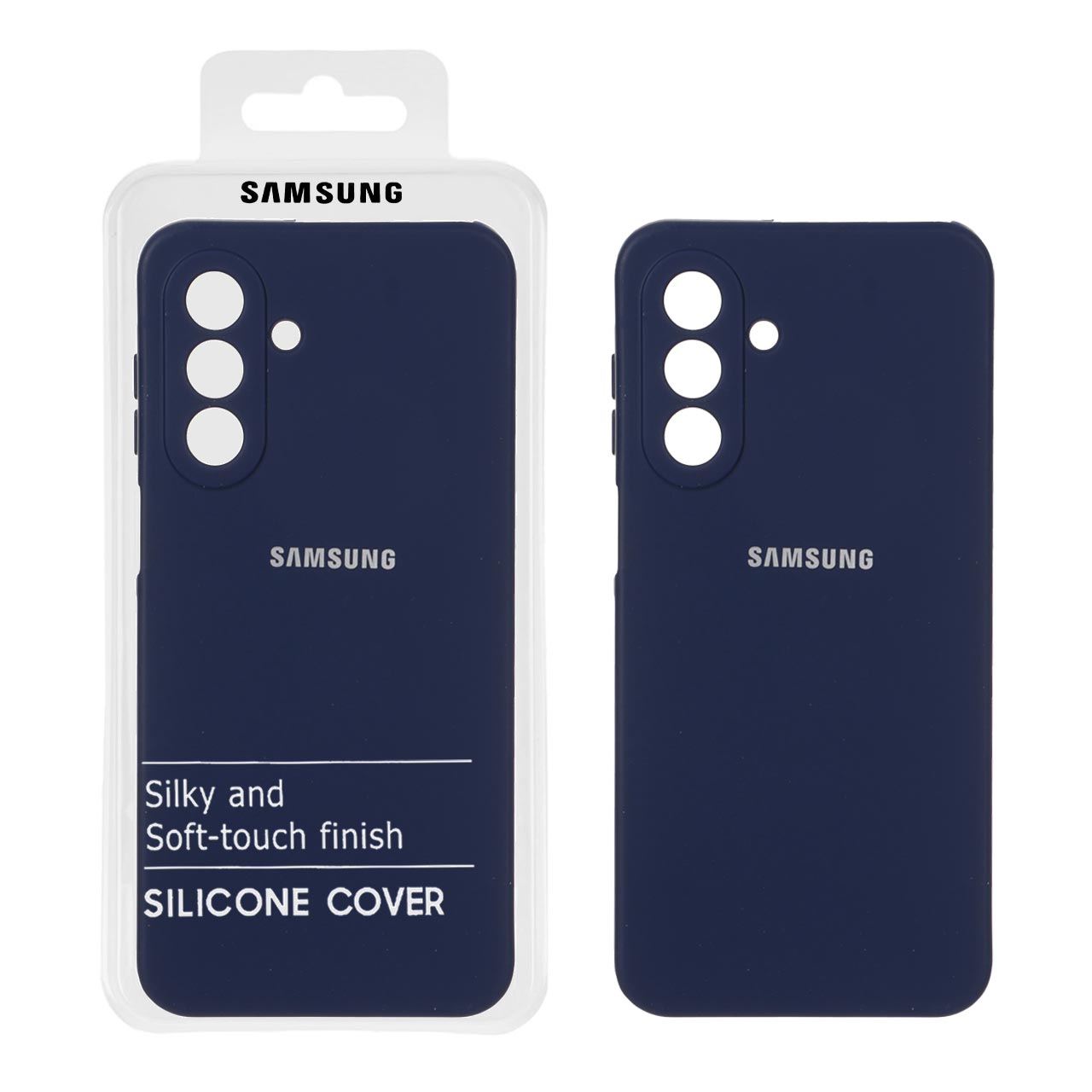 1557124 قاب نیو سیلیکون محافظ لنزدار Samsung Galaxy A17 - RFF - سرمه ای (پک دار) - تصویر 1