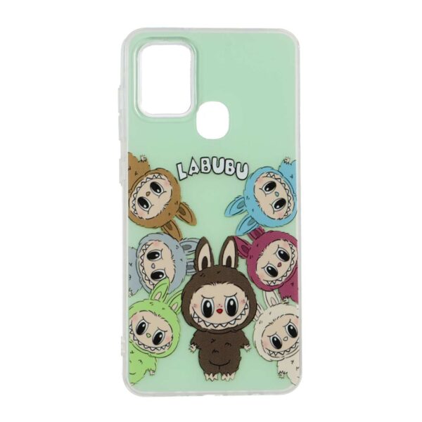 قاب پشت سخت دور ژله ای Labubu مدل Samsung Galaxy A21s - طرح 213