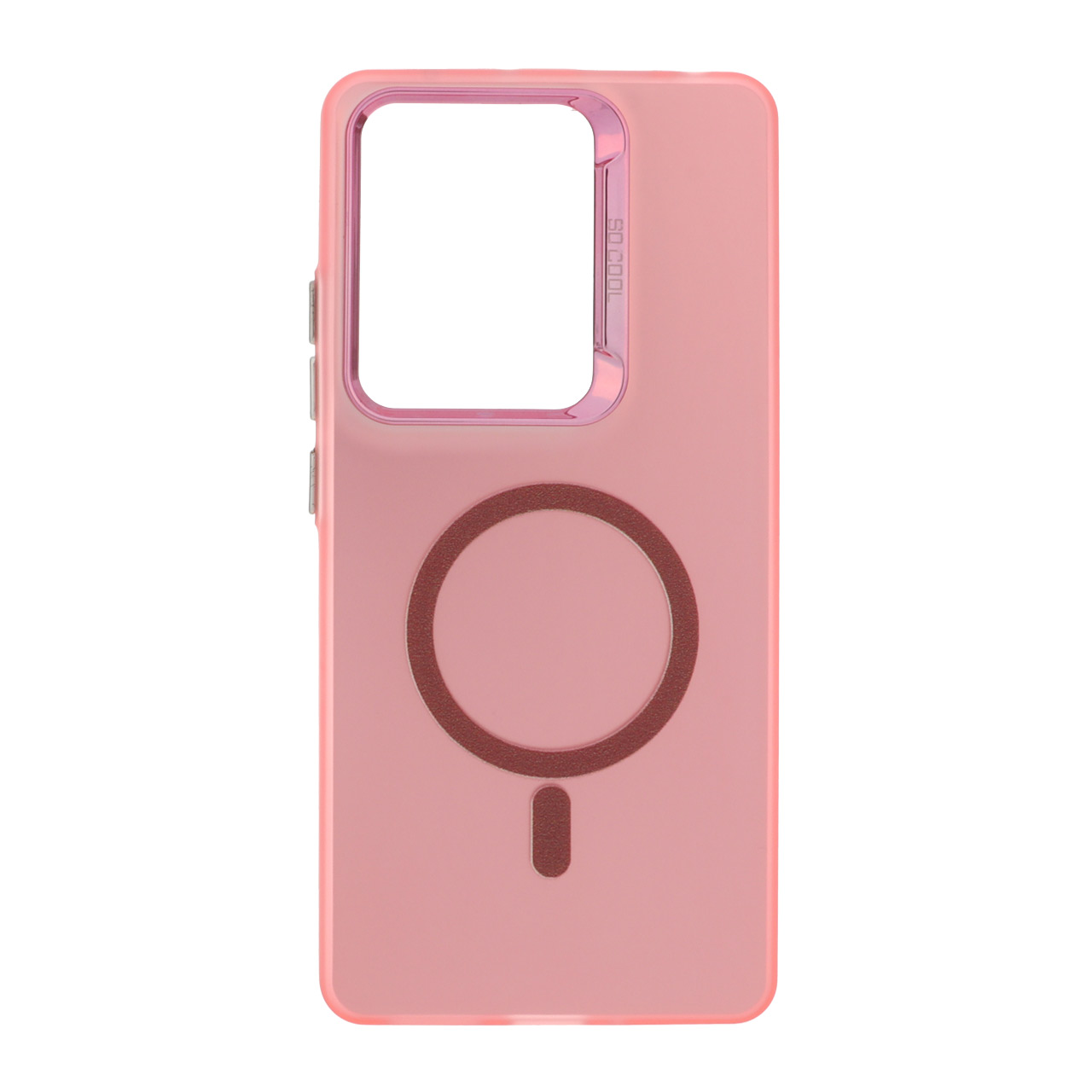 1558296 قاب SO COOL طرح مگ سیف لنز متال Xiaomi Redmi Note 14S / Note 13 Pro 4G / Poco M6 Pro 4G - صورتی - تصویر 1