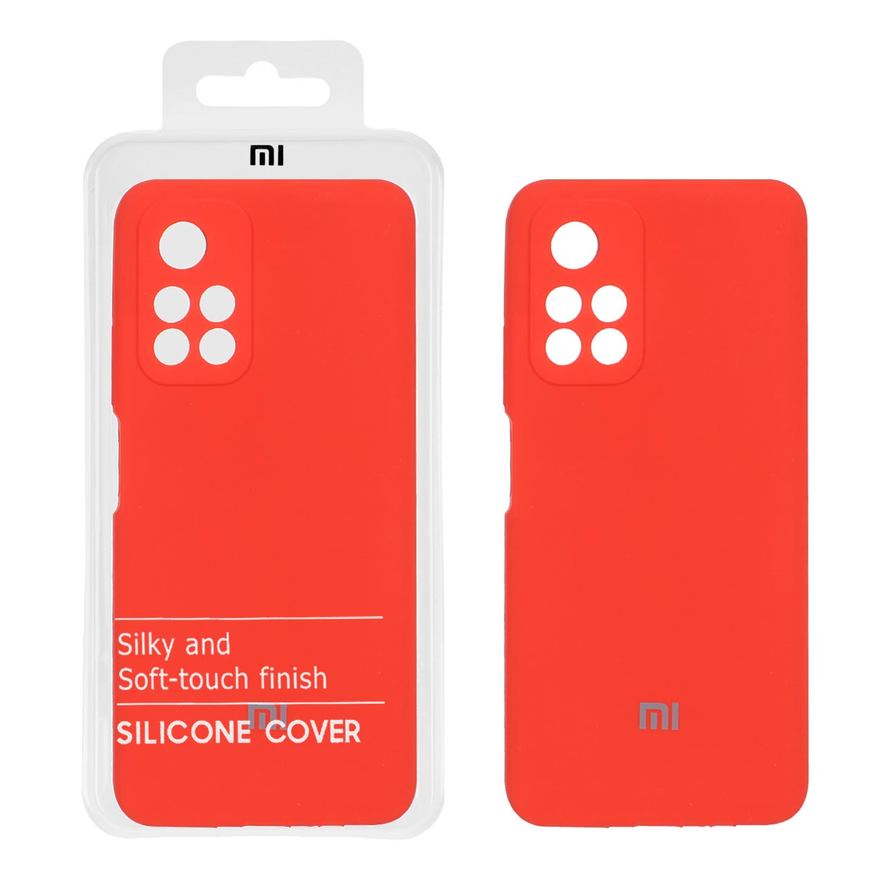 1558590 قاب سیلیکونی پاک کنی اورجینال درجه یک Xiaomi Redmi Note 11 5G / Poco M4 Pro 5G - قرمز (پک دار) - تصویر 1