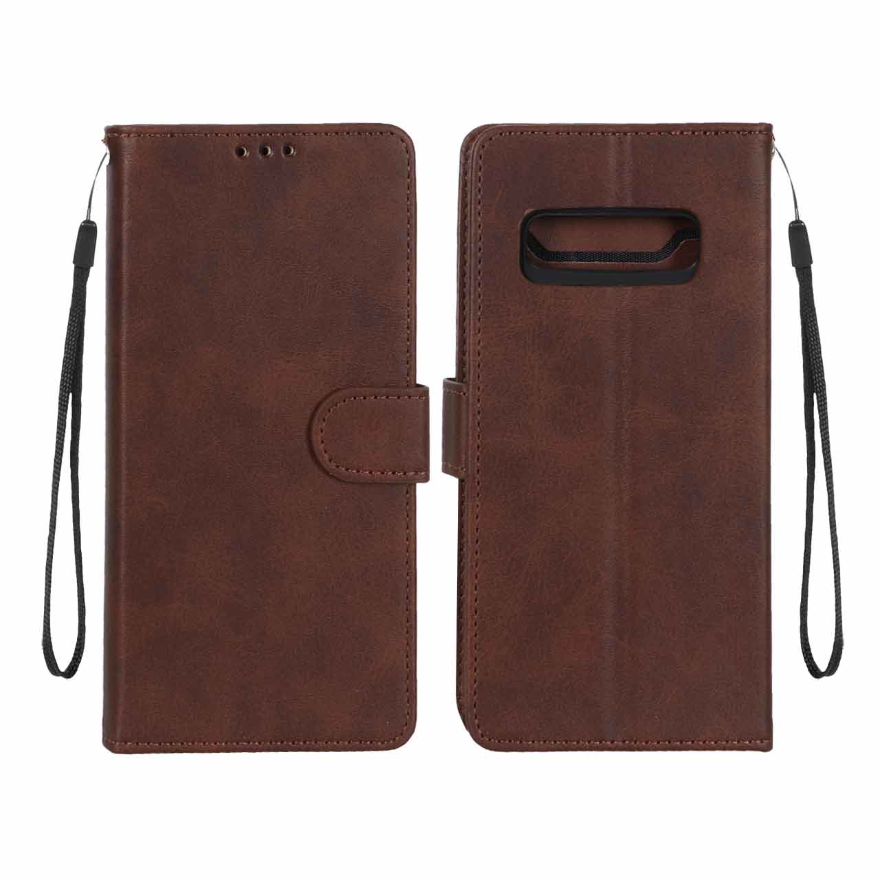 1558624 کیف موبایل مگنتی درجه یک MNC مدل Samsung Galaxy S10 - قهوه ای - تصویر 1