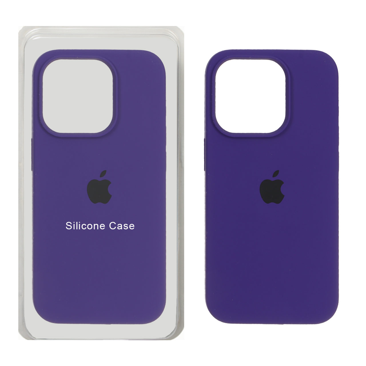 1559102 قاب سیلیکونی پاک کنی اورجینال Apple iPhone 15 Pro - بنفش تیره - تصویر 1