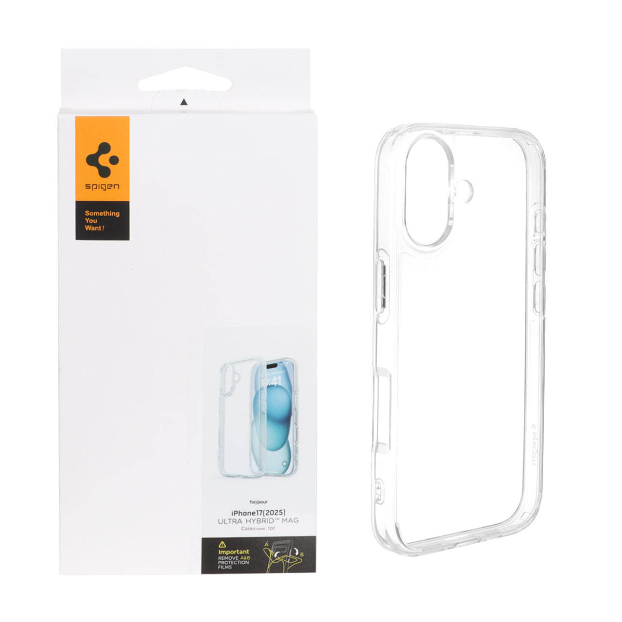 1559298 قاب اورجینال Spigen ULTRA HYBRID مدل Apple iPhone 17 - شفاف (پک دار) - تصویر 1
