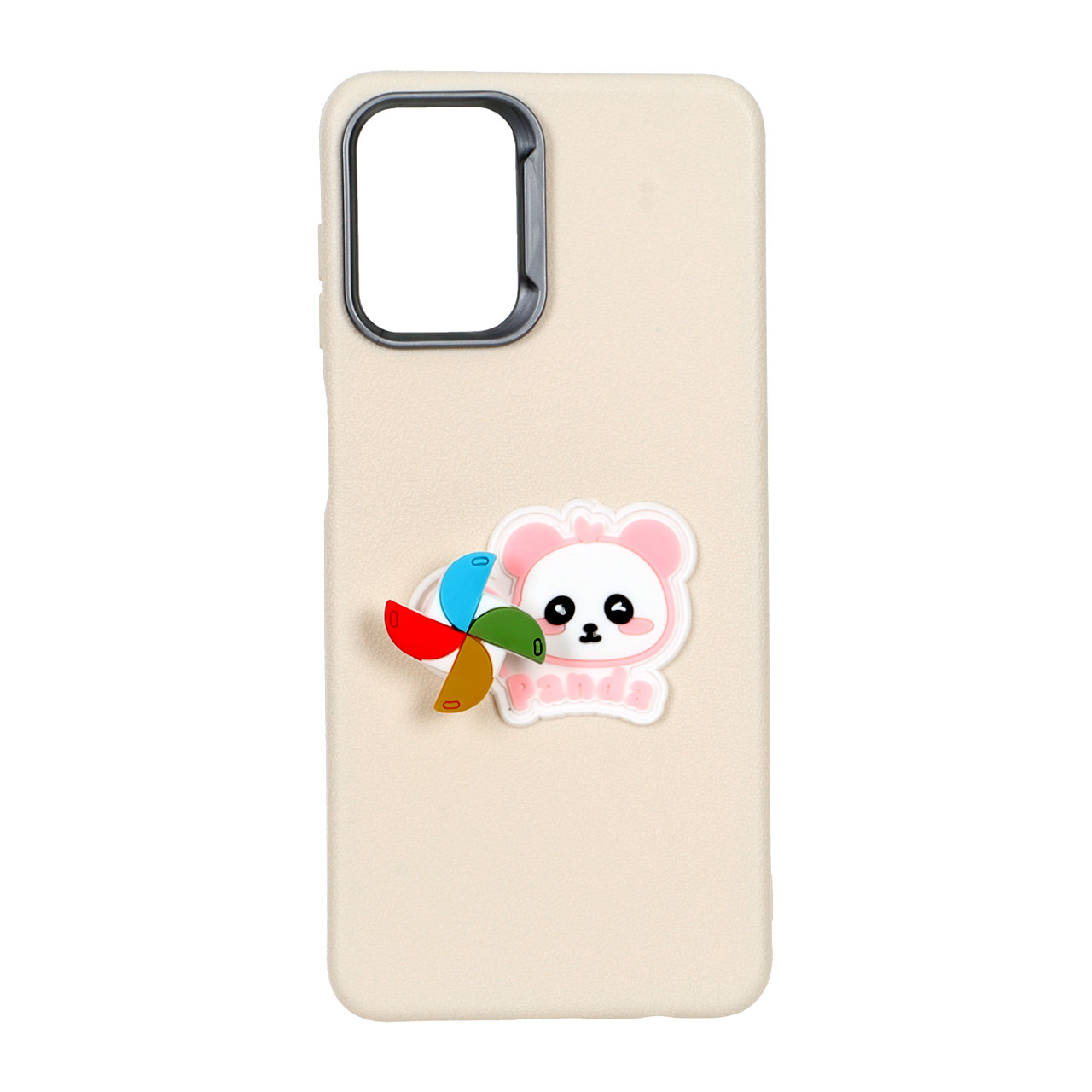 1559458 قاب Texture عروسک برجسته اسپینری Samsung Galaxy A12 / M12 / F12 - کرم - تصویر 1