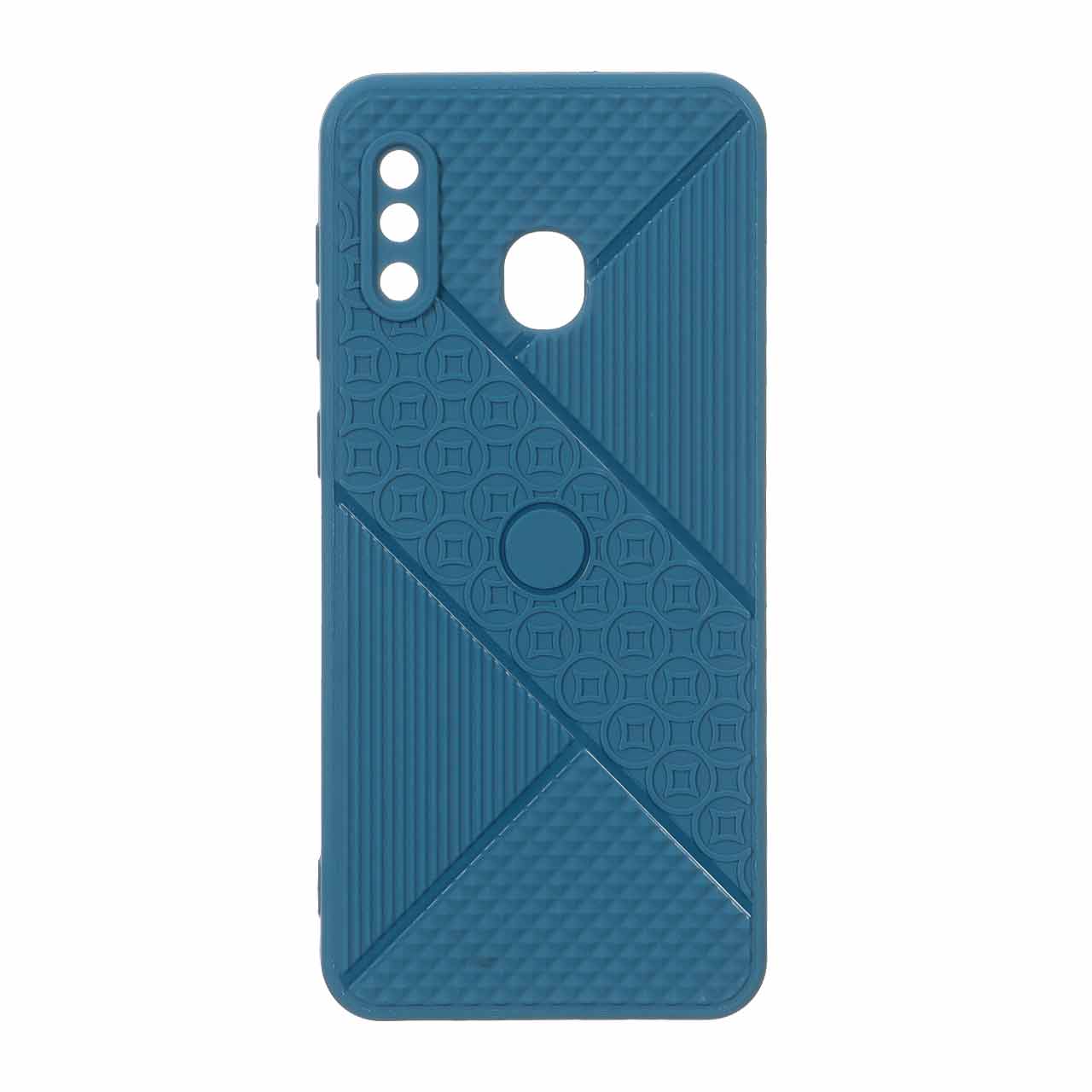 1561548 قاب طرح سیلیکون کولاژ Samsung Galaxy A30 / A20 - آبی - تصویر 1
