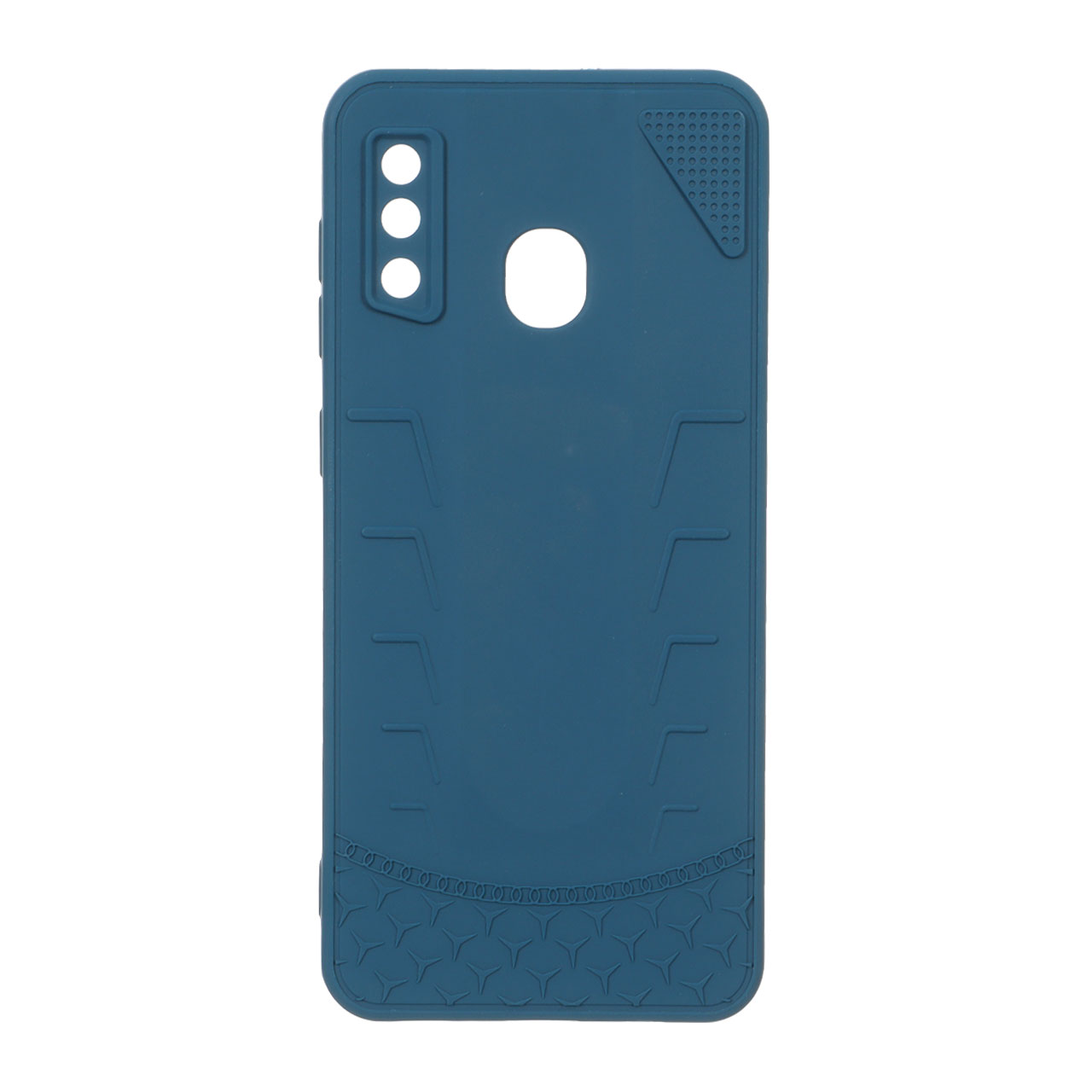 1561592 قاب طرح سیلیکون هندسی Samsung Galaxy A30 / A20 - آبی - تصویر 1