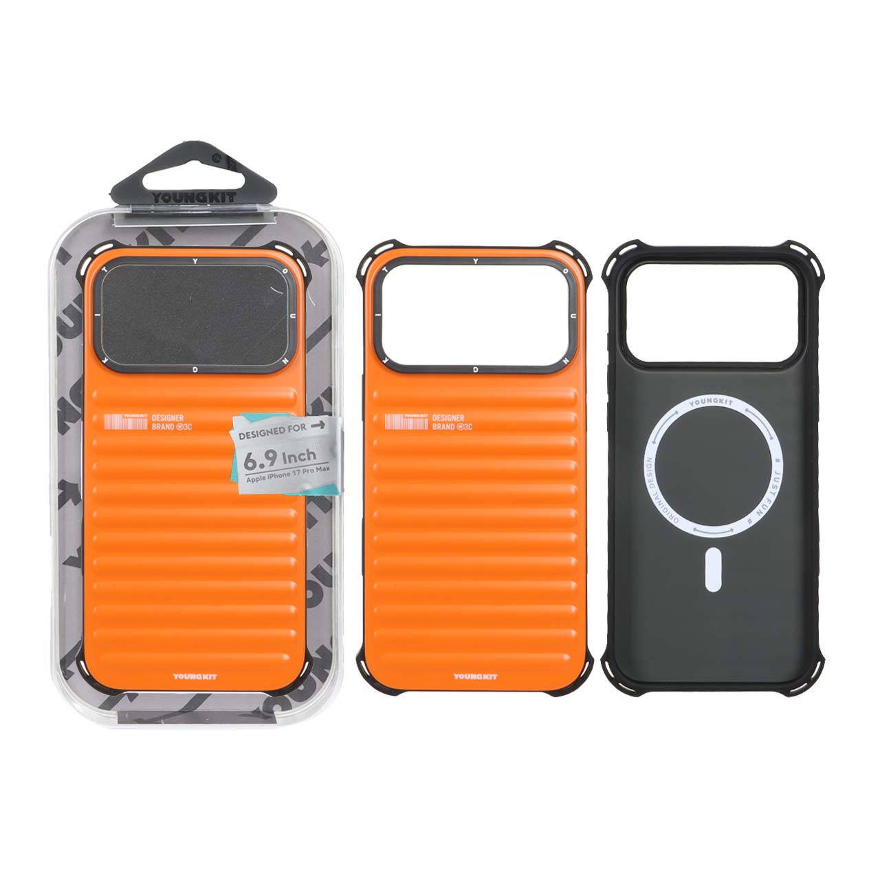 1562898 قاب اورجینال YoungKit Magsafe مدل Apple iPhone 17 Pro Max - نارنجی کد 1 (پک اصلی) - تصویر 1