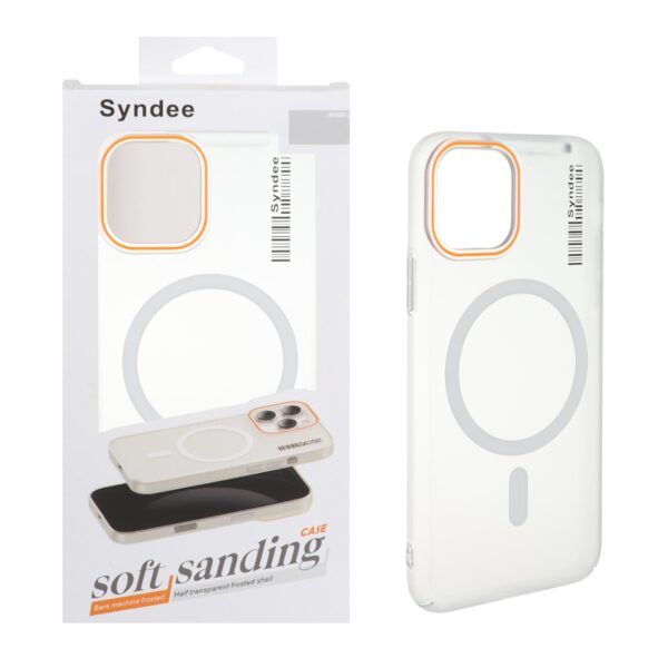 قاب اورجینال Syndee پشت مات MagSafe مدل Apple iPhone 11 Pro - سفید (پک دار )