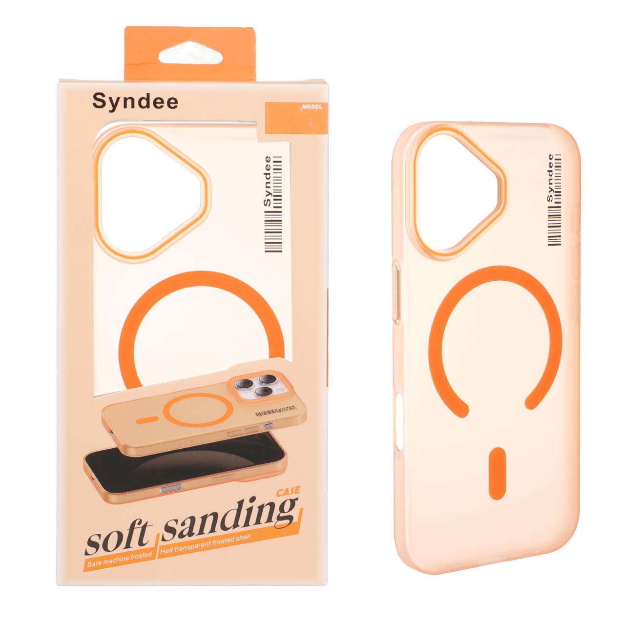 1563256 قاب اورجینال Syndee پشت مات MagSafe مدل Apple iPhone 17 - نارنجی (پک دار ) - تصویر 1