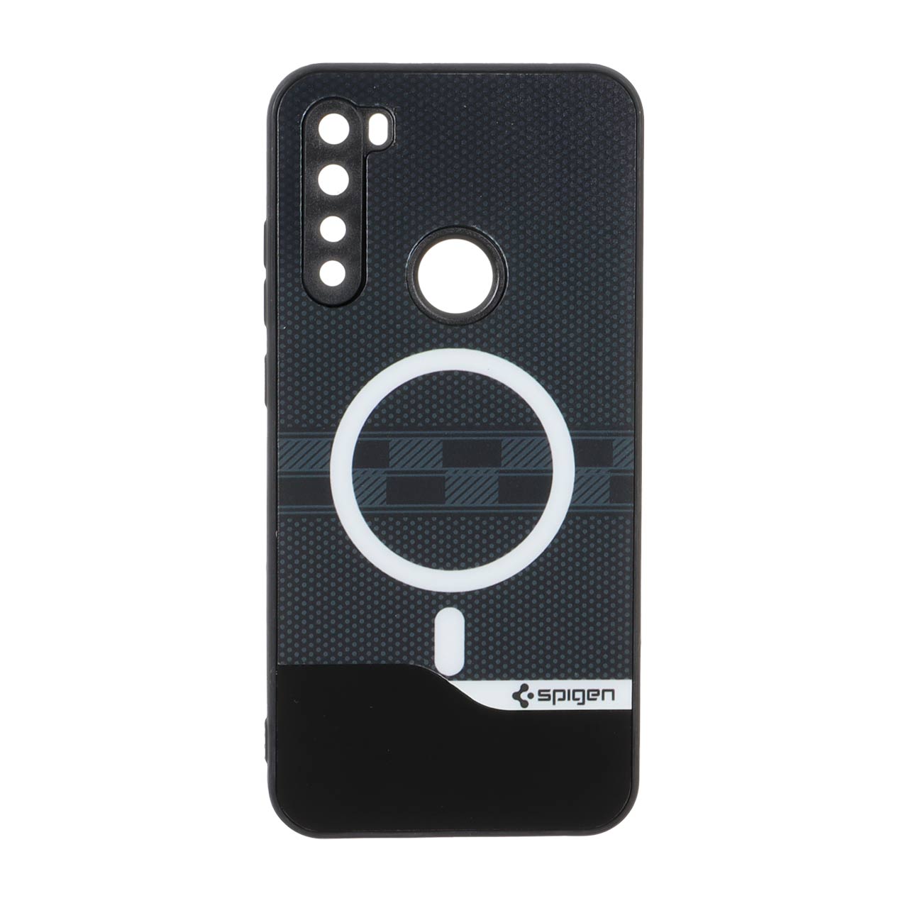 1563320 قاب Spigen دو تکه طرح مگ سیف محافظ لنزدار Xiaomi Redmi Note 8 - مشکی - تصویر 1