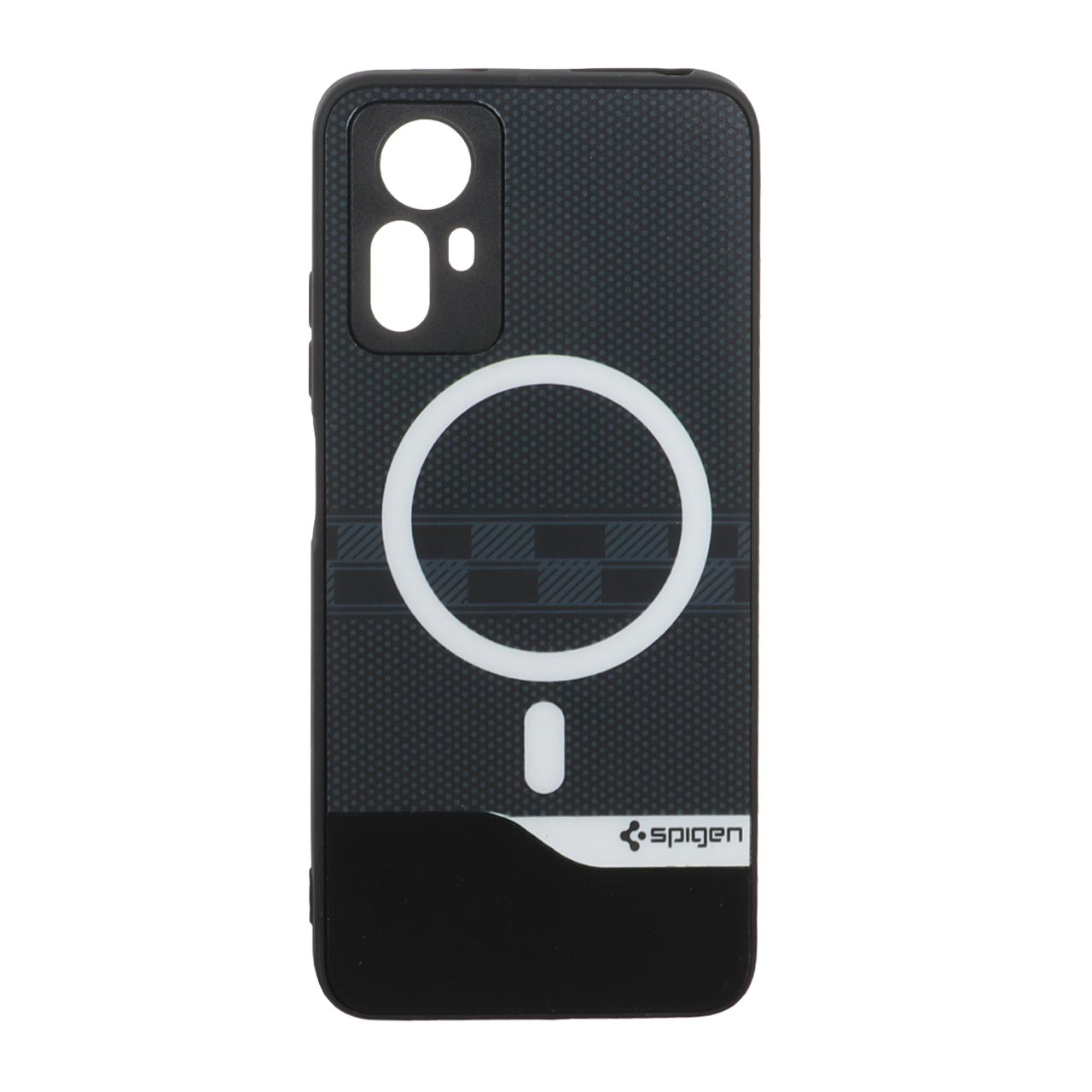 1563418 قاب Spigen دو تکه طرح مگ سیف محافظ لنزدار Xiaomi Redmi Note 12S - مشکی - تصویر 1