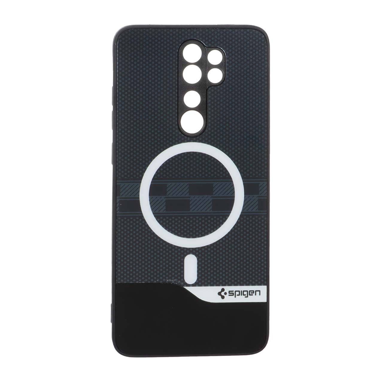 1563446 قاب Spigen دو تکه طرح مگ سیف محافظ لنزدار Xiaomi Redmi Note 8 Pro - مشکی - تصویر 1