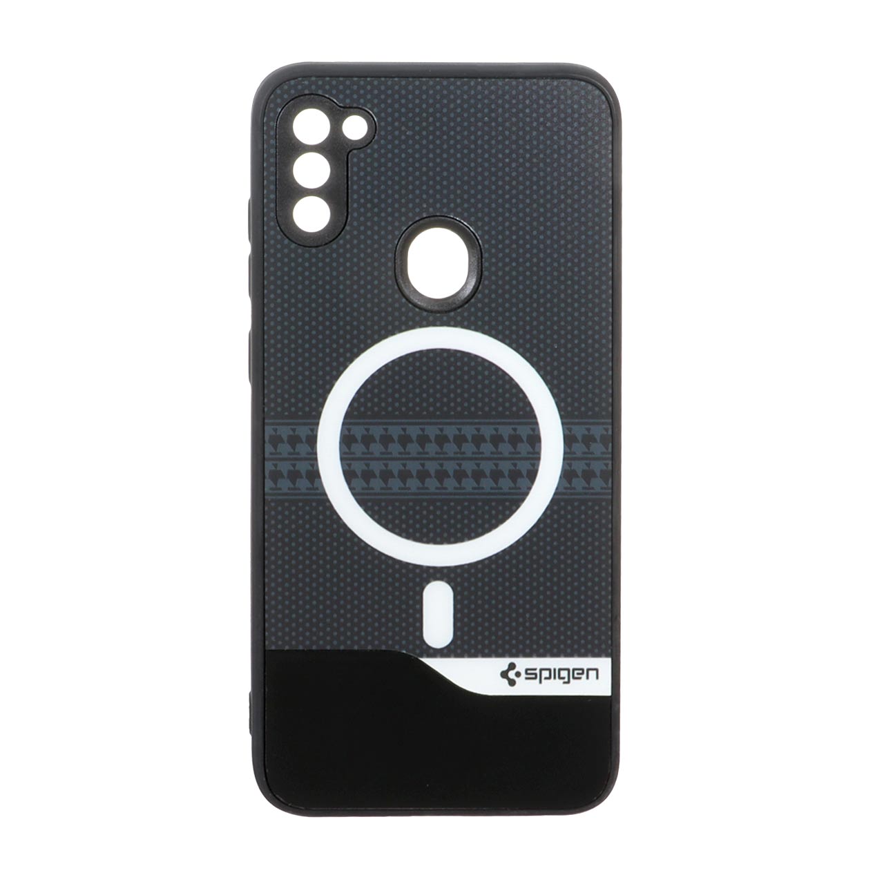 1563476 قاب Spigen دو تکه طرح مگ سیف محافظ لنزدار Samsung Galaxy A11 / M11 - مشکی کد 1 - تصویر 1