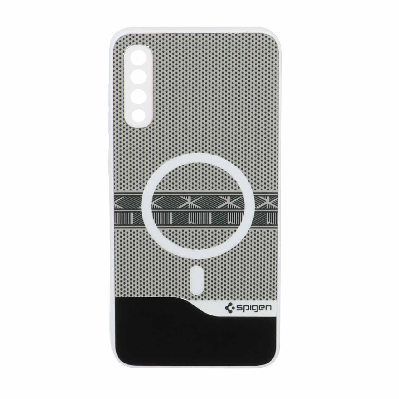 1563674 قاب Spigen دو تکه طرح مگ سیف محافظ لنزدار Samsung Galaxy A70 / A70s - سفید - تصویر 1