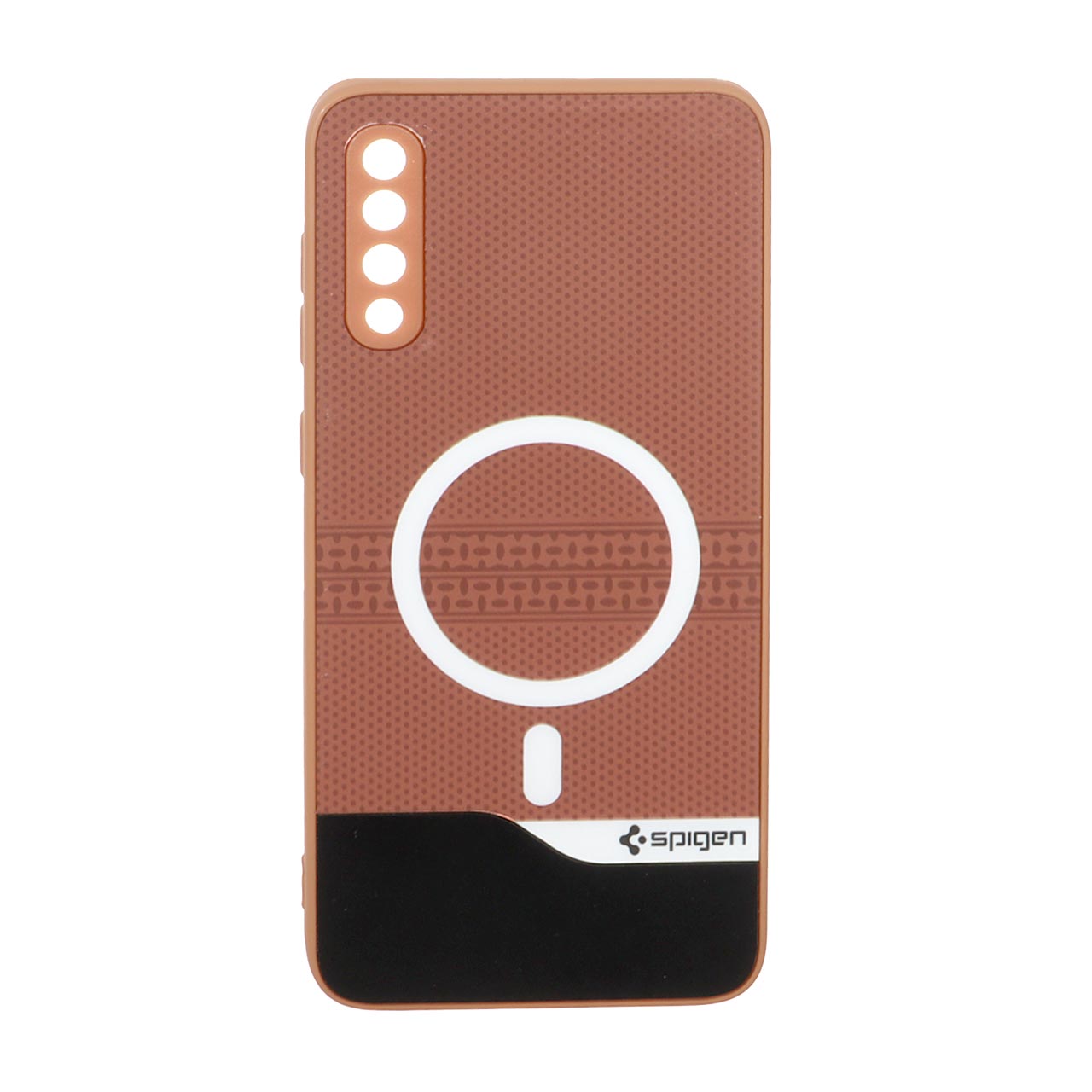 1563680 قاب Spigen دو تکه طرح مگ سیف محافظ لنزدار Samsung Galaxy A70 / A70s - قهوه ای کد 1 - تصویر 1