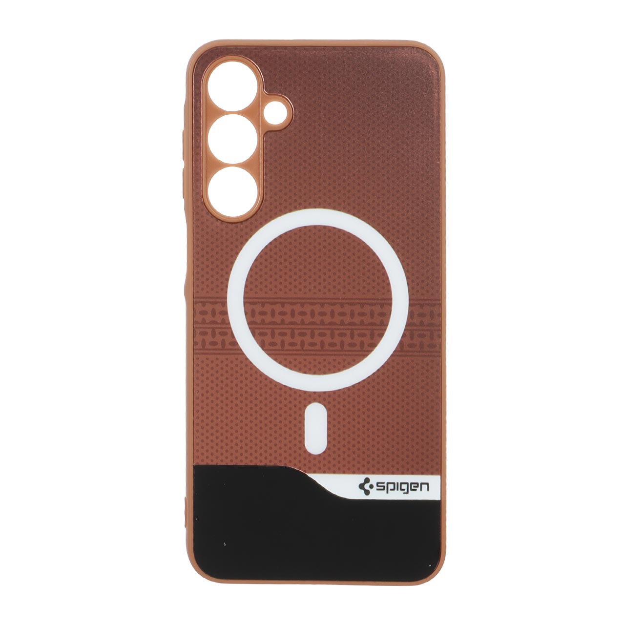 1563708 قاب Spigen دو تکه طرح مگ سیف محافظ لنزدار Samsung Galaxy A16 - قهوه ای کد 1 - تصویر 1
