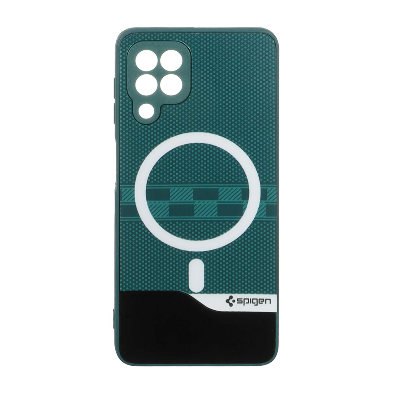 1563752 قاب Spigen دو تکه طرح مگ سیف محافظ لنزدار Samsung Galaxy A22 4G / M32 4G / F22 - سبز - تصویر 1