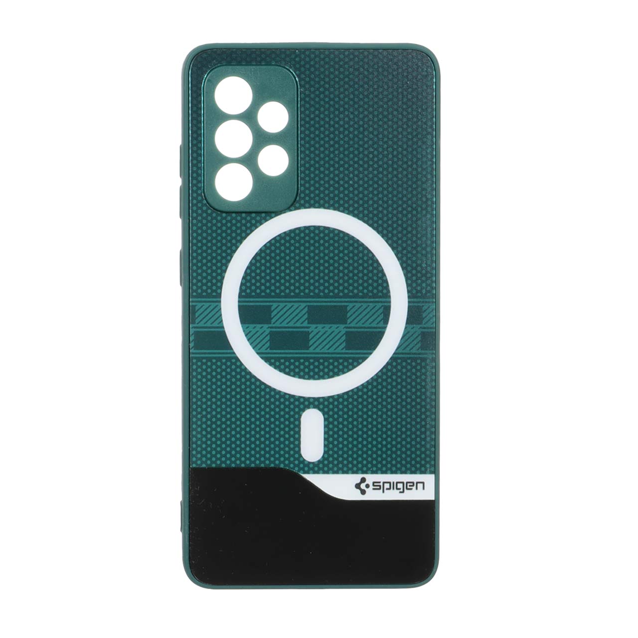 1563794 قاب Spigen دو تکه طرح مگ سیف محافظ لنزدار Samsung Galaxy A52 / A52s - سبز - تصویر 1
