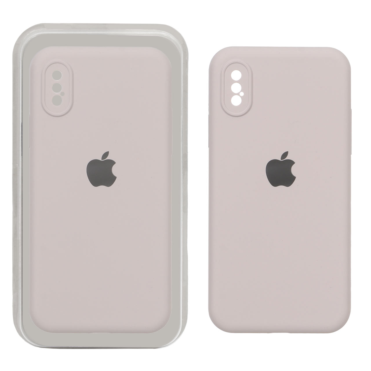 1564028 قاب سیلیکونی پاک کنی اورجینال Master Quality مدل Apple iPhone X / iPhone XS - خاکی (پک دار) - تصویر 1