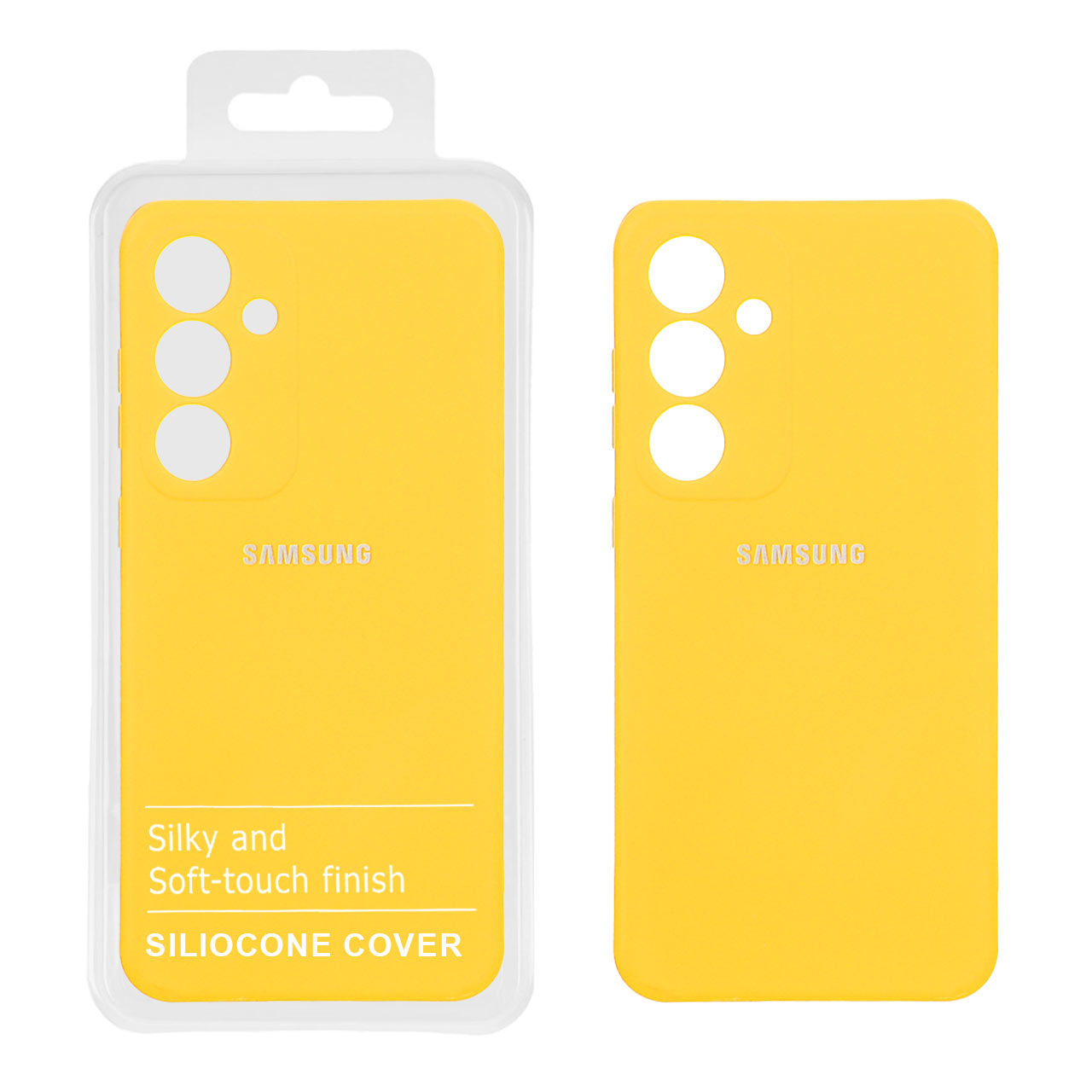 1564054 قاب نیو سیلیکون محافظ لنزدار Samsung Galaxy S25 FE - RFF - زرد (پک دار) - تصویر 1