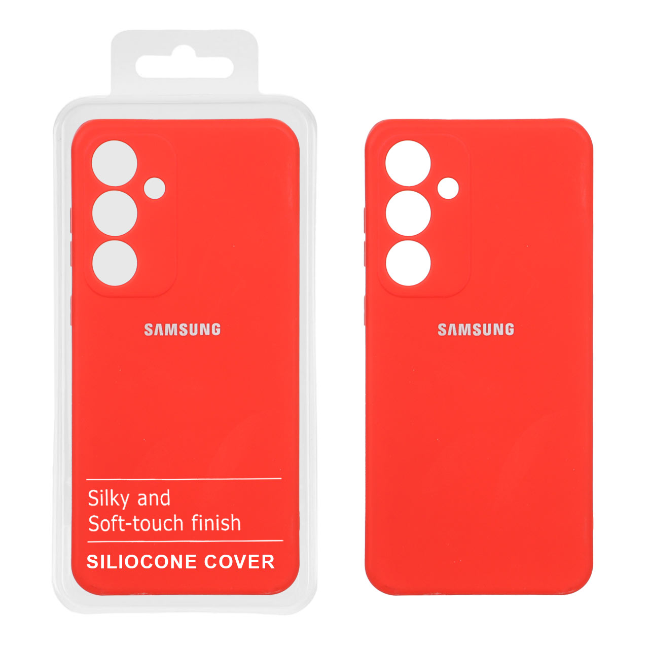 1564058 قاب نیو سیلیکون محافظ لنزدار Samsung Galaxy S25 FE - RFF - قرمز (پک دار) - تصویر 1