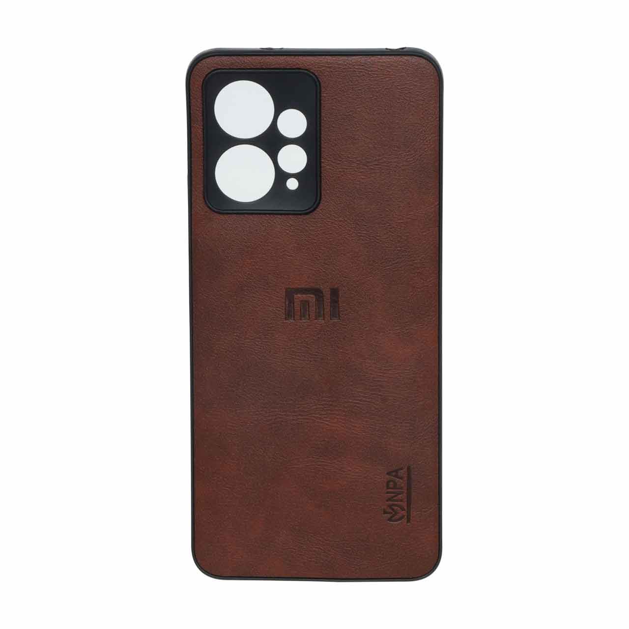 1564360 قاب طرح چرم NPA مدل Xiaomi Redmi Note 12 4G - قهوه ای - ORX - تصویر 1
