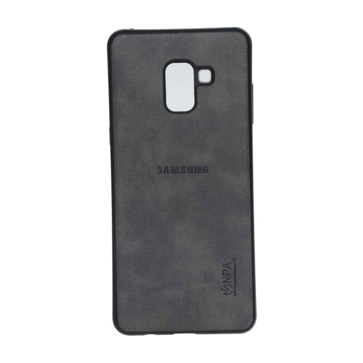 قاب طرح چرم NPA مدل Samsung Galaxy A8 Plus / A730 - طوسی - ORX - تصویر 1