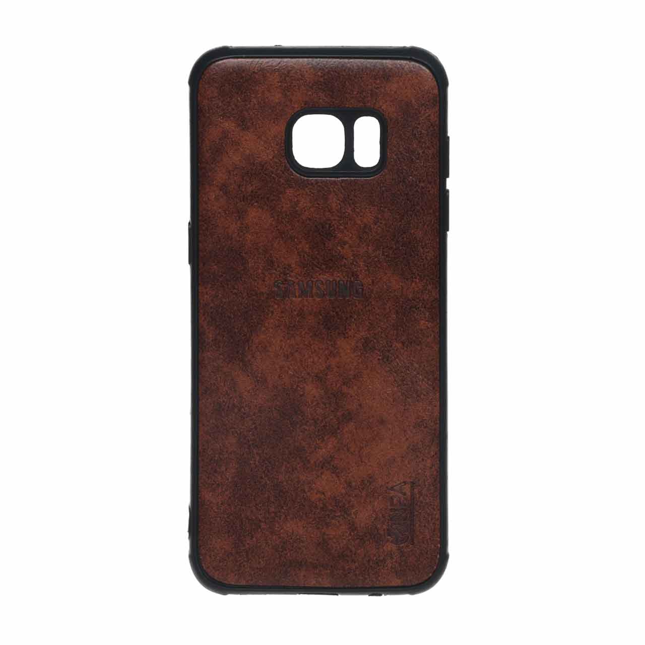 1564578 قاب طرح چرم NPA مدل Samsung Galaxy S7 Edge - قهوه ای روشن - ORX - تصویر 1