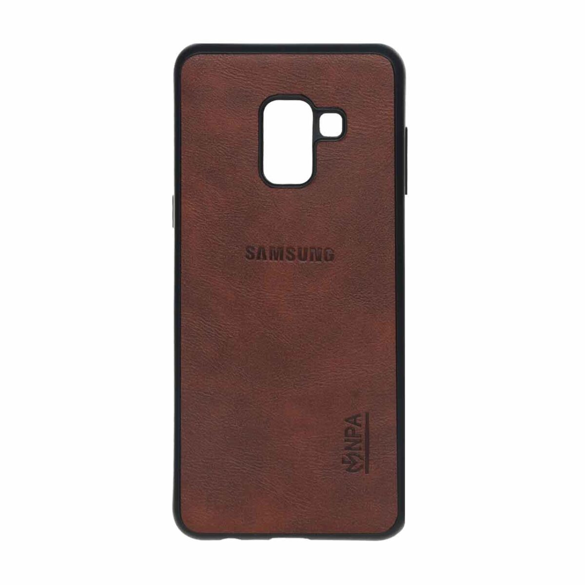 قاب طرح چرم NPA مدل Samsung Galaxy A8 - قهوه ای  - ORX - تصویر 1