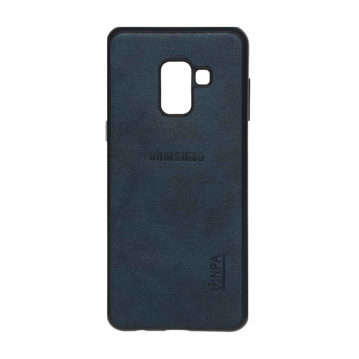 قاب طرح چرم NPA مدل Samsung Galaxy A8 - آبی تیره - ORX - تصویر 1