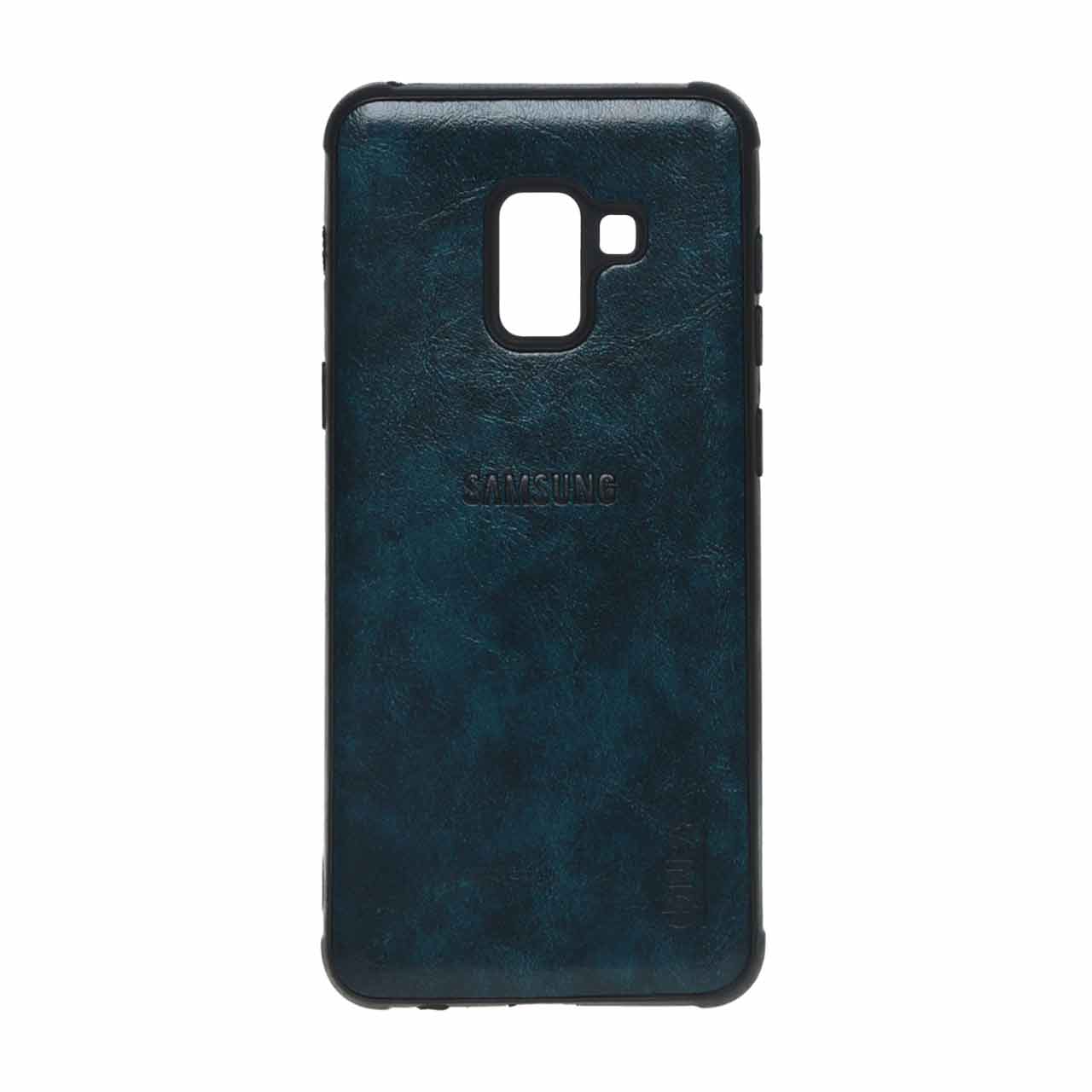 1564644 قاب طرح چرم NPA مدل Samsung Galaxy A8 - سبز کله غازی - ORX - تصویر 1