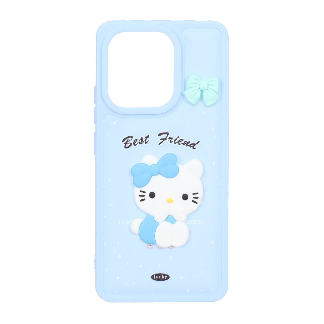 1564870 قاب پافر ساده Lucky عروسک خمیری Xiaomi Redmi Note 13 4G - آبی - تصویر 1