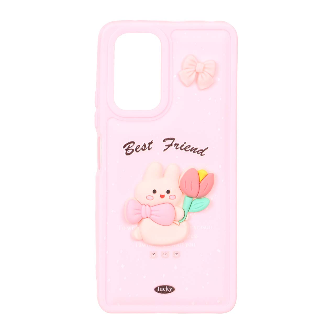 1565148 قاب پافر ساده Lucky عروسک خمیری Xiaomi Redmi Note 10 Pro 4G / Redmi Note 10 Pro Max - صورتی - تصویر 1