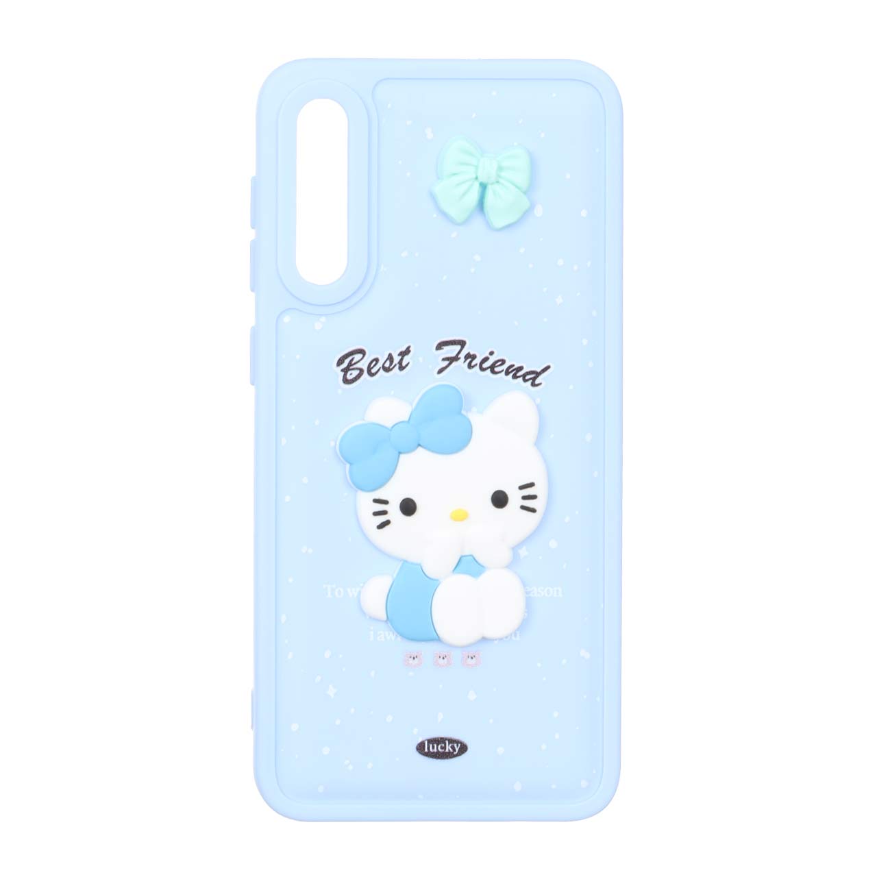 1565230 قاب پافر ساده Lucky عروسک خمیری Samsung Galaxy A50 / A50s / A30s - آبی - تصویر 1