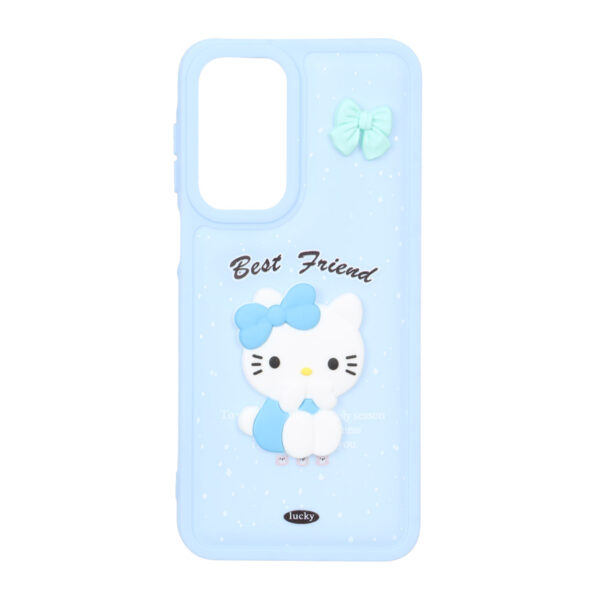 قاب پافر ساده Lucky عروسک خمیری Samsung Galaxy A16 - آبی
