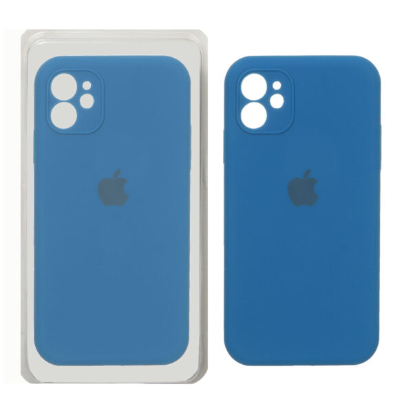 قاب سیلیکونی پاک کنی اورجینال Master Quality مدل Apple iPhone 11 - آبی کاربنی (پک دار)