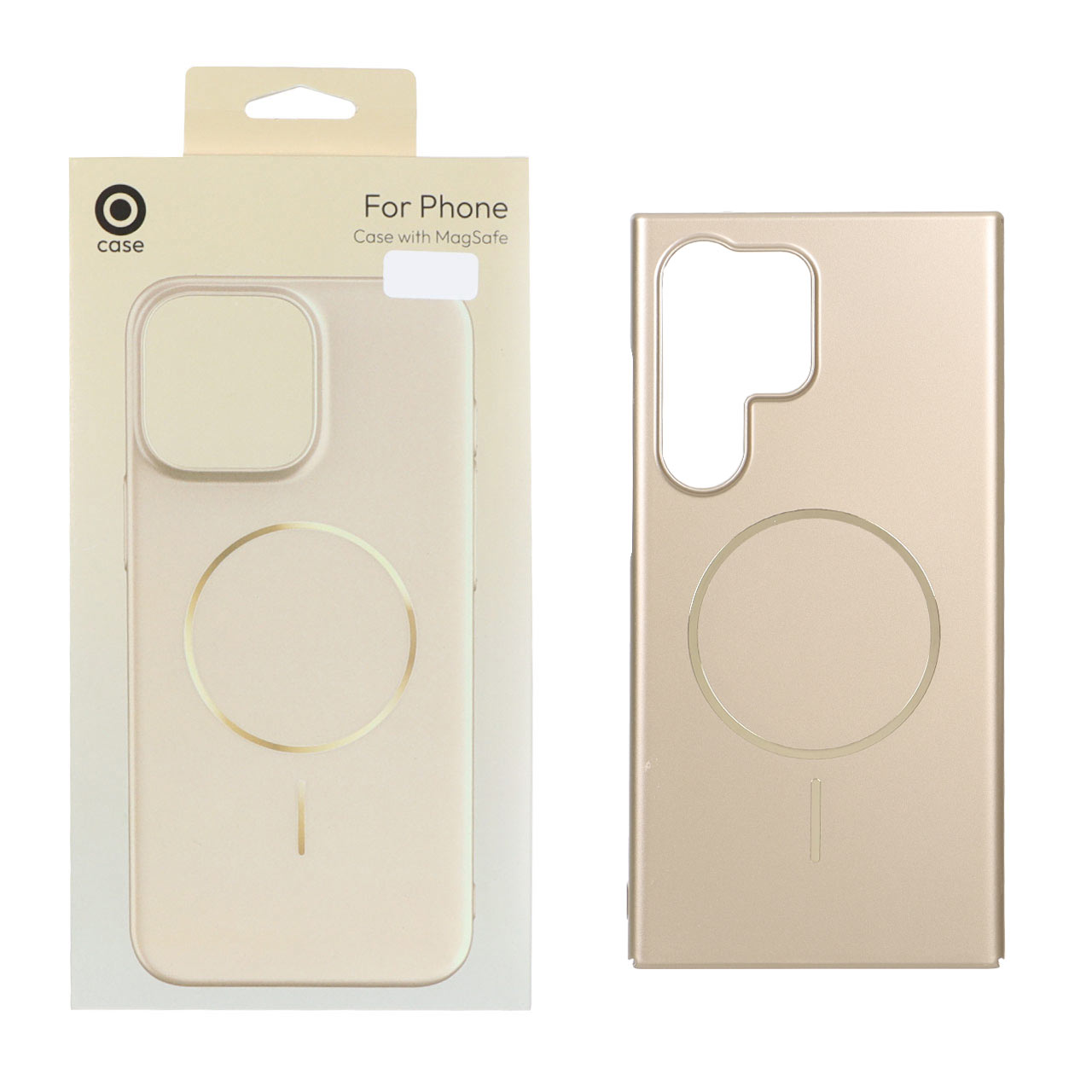 1566098 قاب متالیک MagSafe پشت سخت Samsung Galaxy S24 Ultra - طلایی (پک دار) - تصویر 1