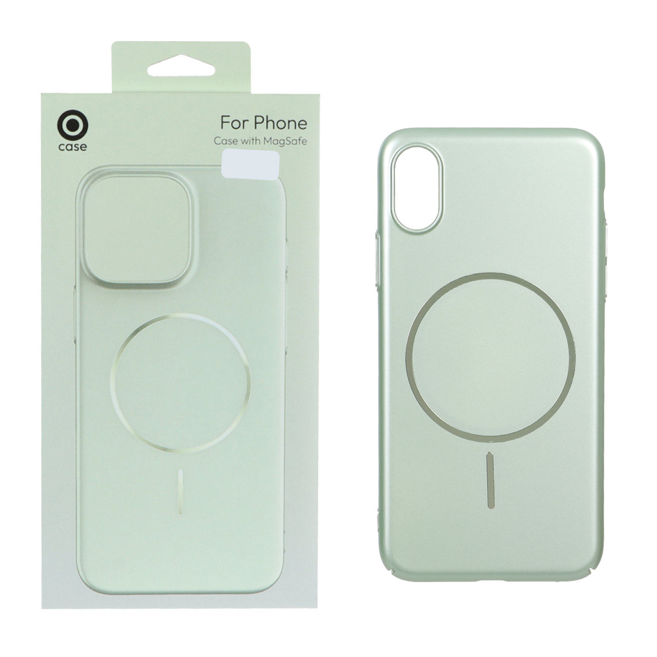 1566124 قاب متالیک MagSafe پشت سخت Apple iPhone X / iPhone XS - سبز (پک دار) - تصویر 1