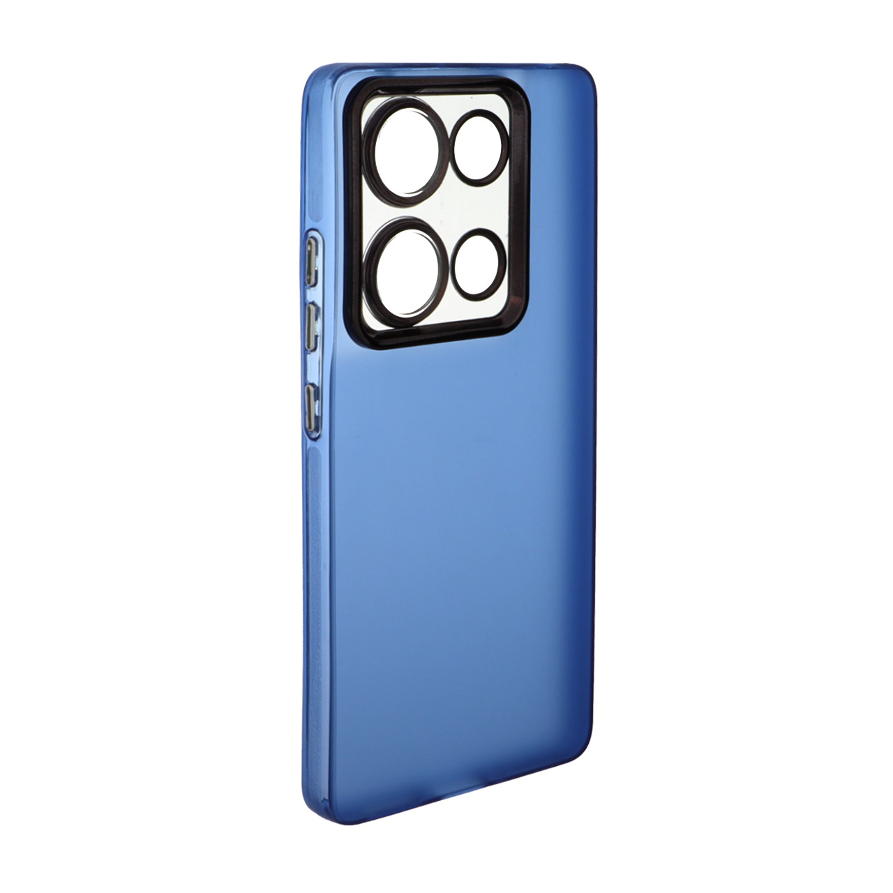 1566212 قاب Life Time مات محافظ لنزدار Xiaomi Redmi Note 14S / Note 13 Pro 4G / Poco M6 Pro 4G - آبی - تصویر 1