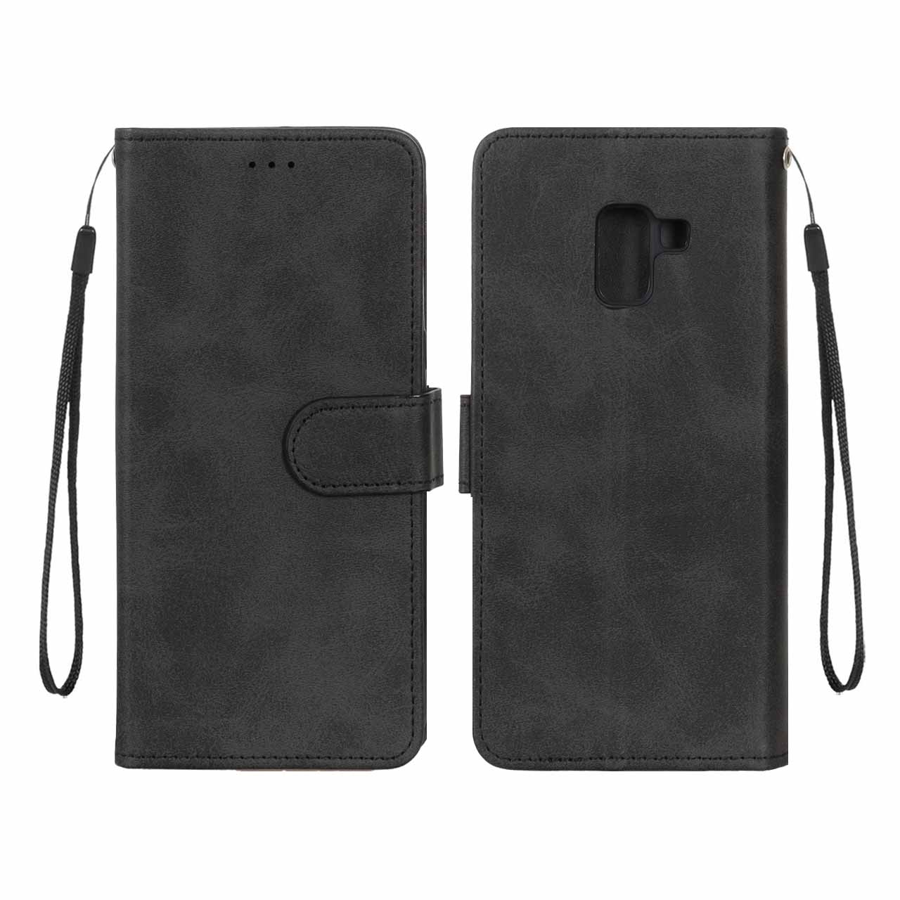 1566316 کیف موبایل مگنتی Samsung Galaxy A8 Plus / A730 - مشکی - تصویر 1