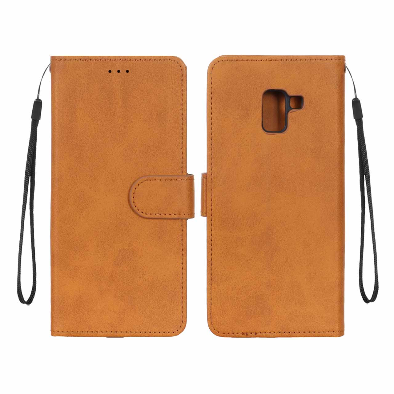 1566322 کیف موبایل مگنتی Samsung Galaxy A8 Plus / A730 - عسلی - تصویر 1